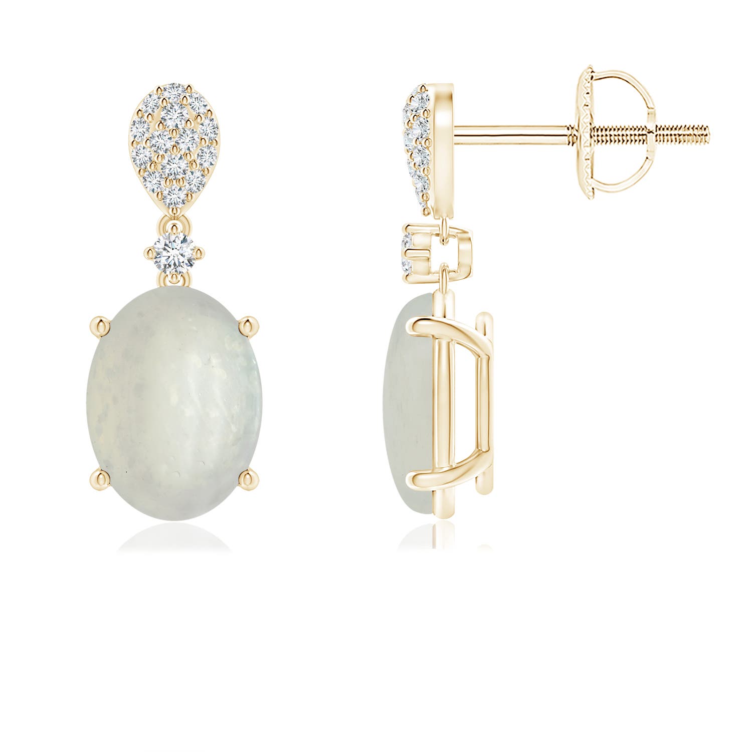 A - Moonstone / 2.37 CT / 14 KT Yellow Gold