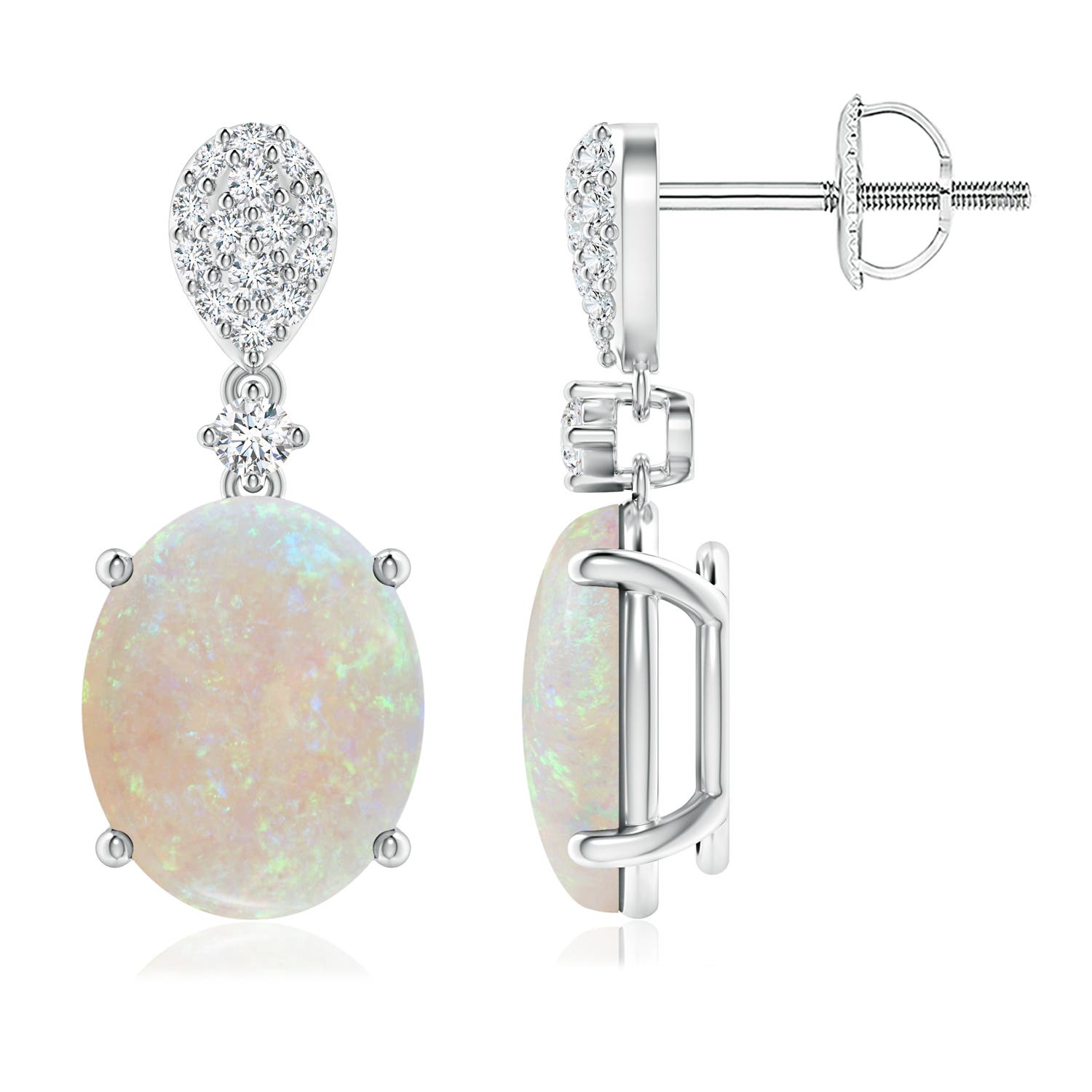 AA - Opal / 3.18 CT / 14 KT White Gold