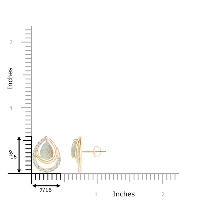 AAA - Opal / 1.07 CT / 14 KT Yellow Gold