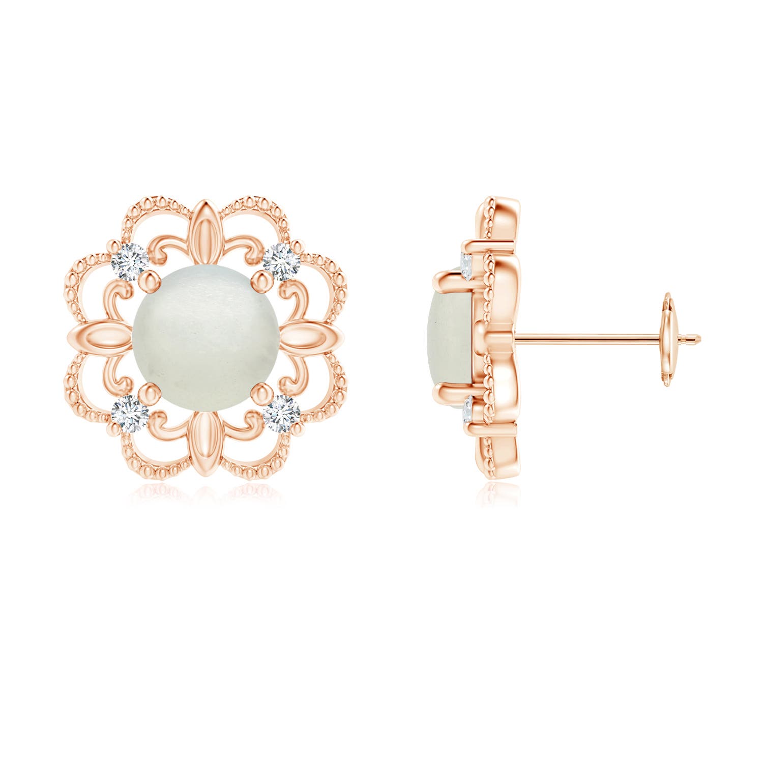 AA - Moonstone / 1.74 CT / 14 KT Rose Gold