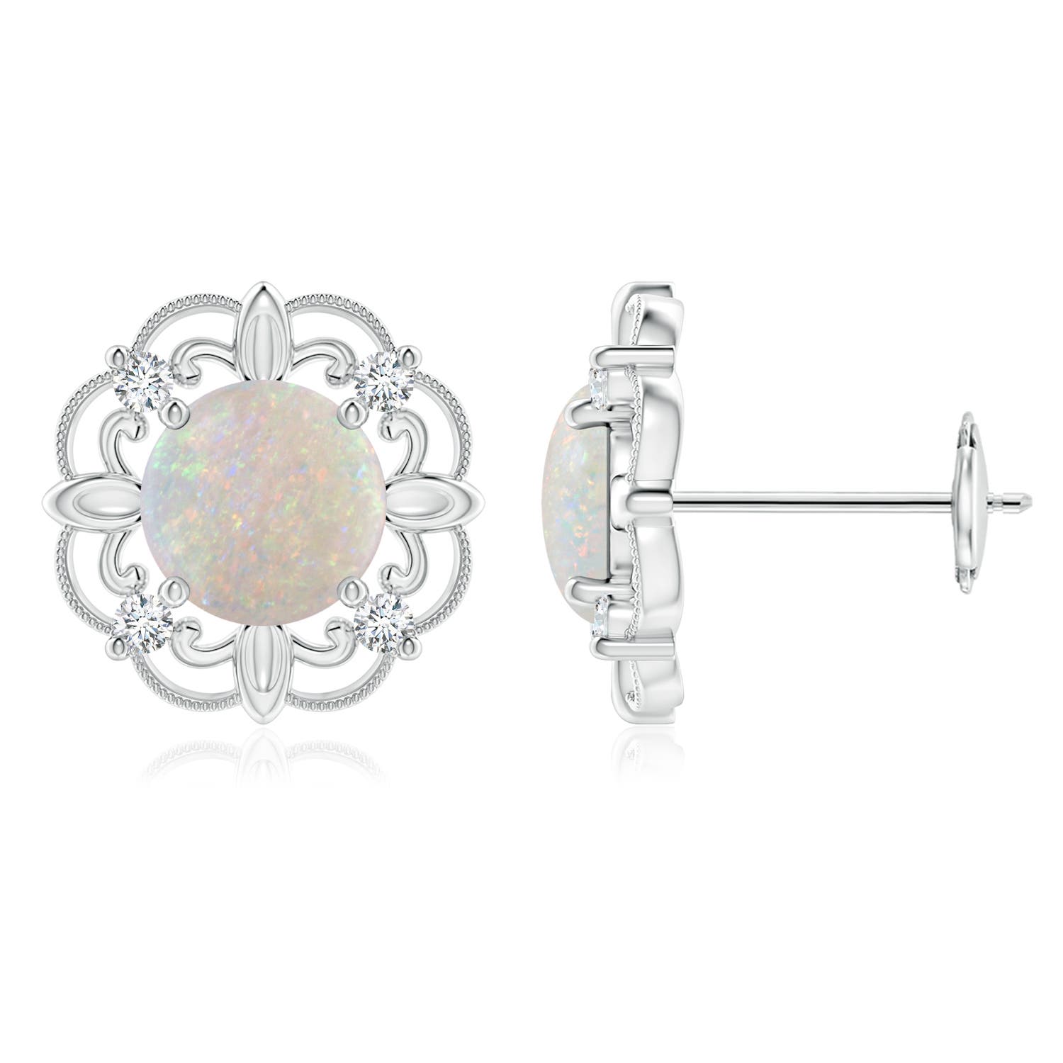 AA - Opal / 1.14 CT / 14 KT White Gold