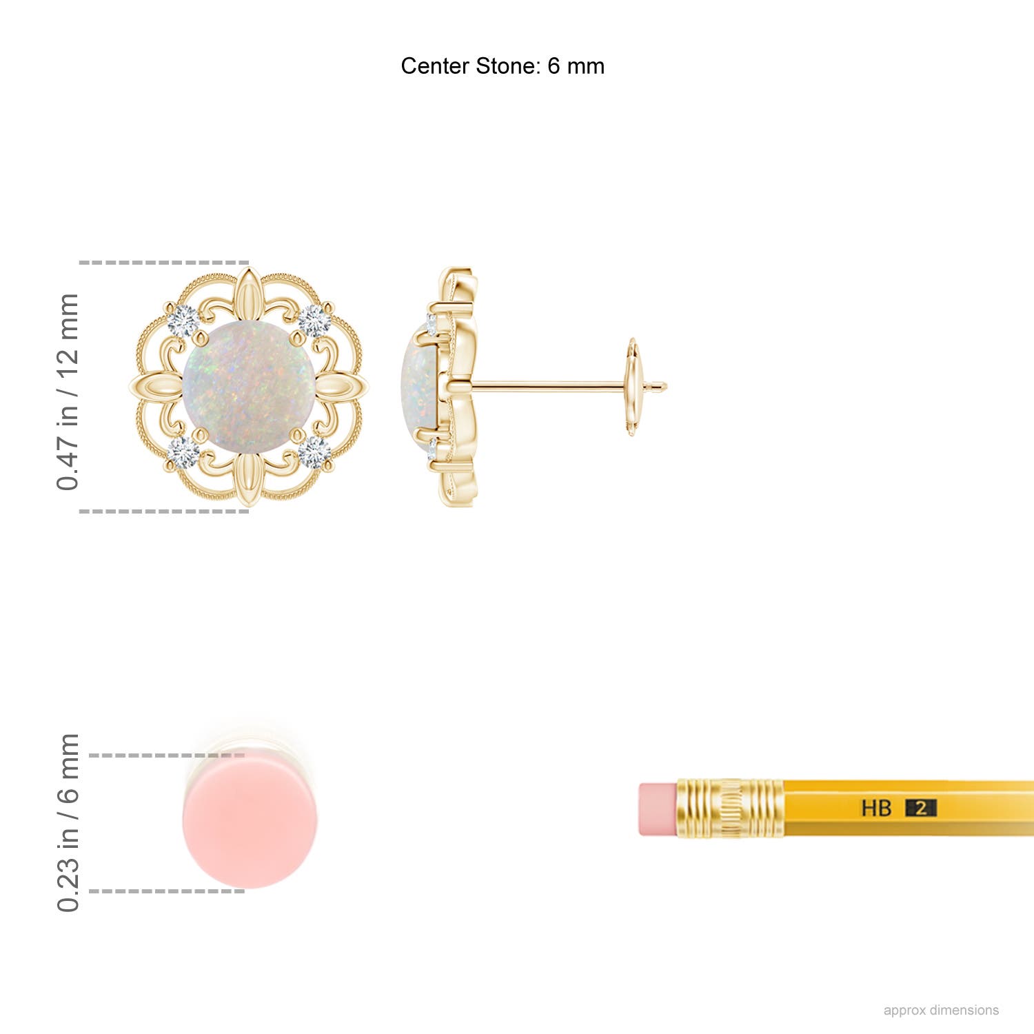 AA - Opal / 1.14 CT / 14 KT Yellow Gold