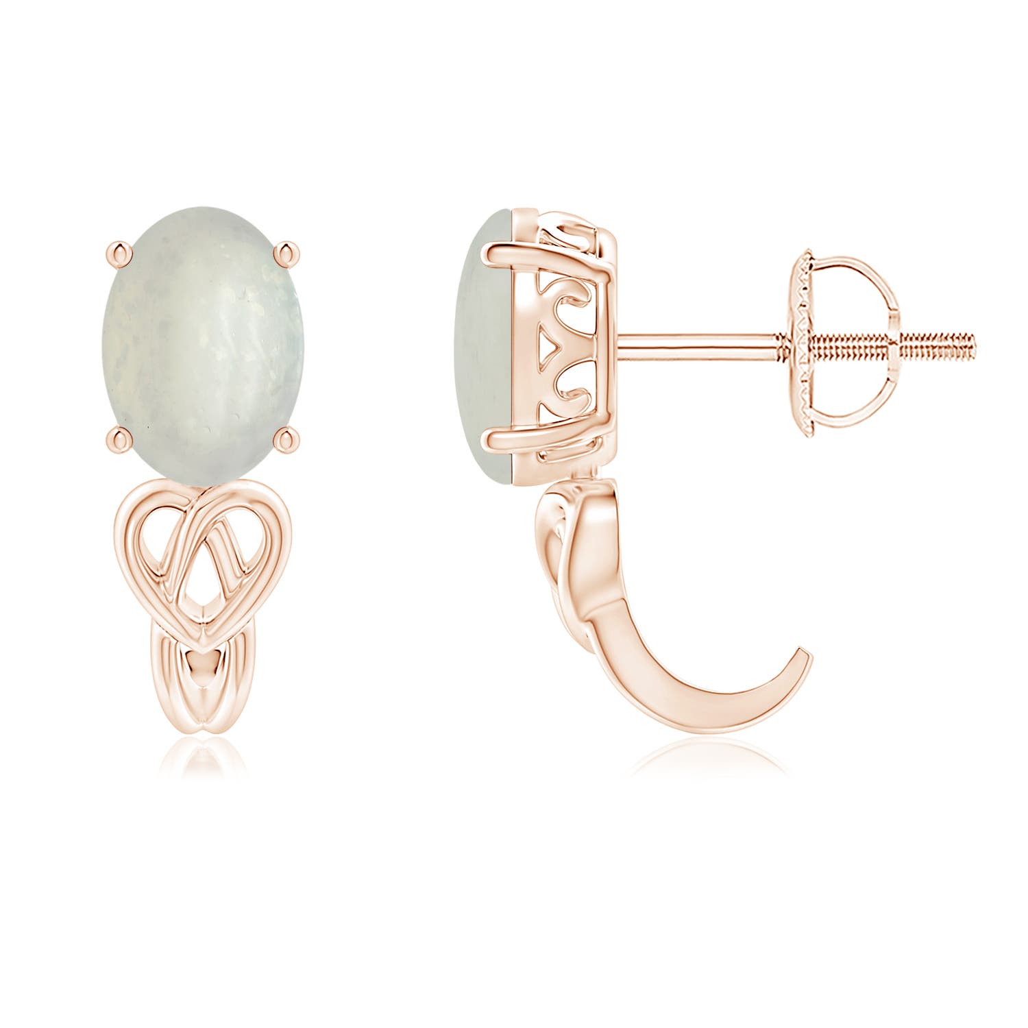 A - Moonstone / 1.36 CT / 14 KT Rose Gold