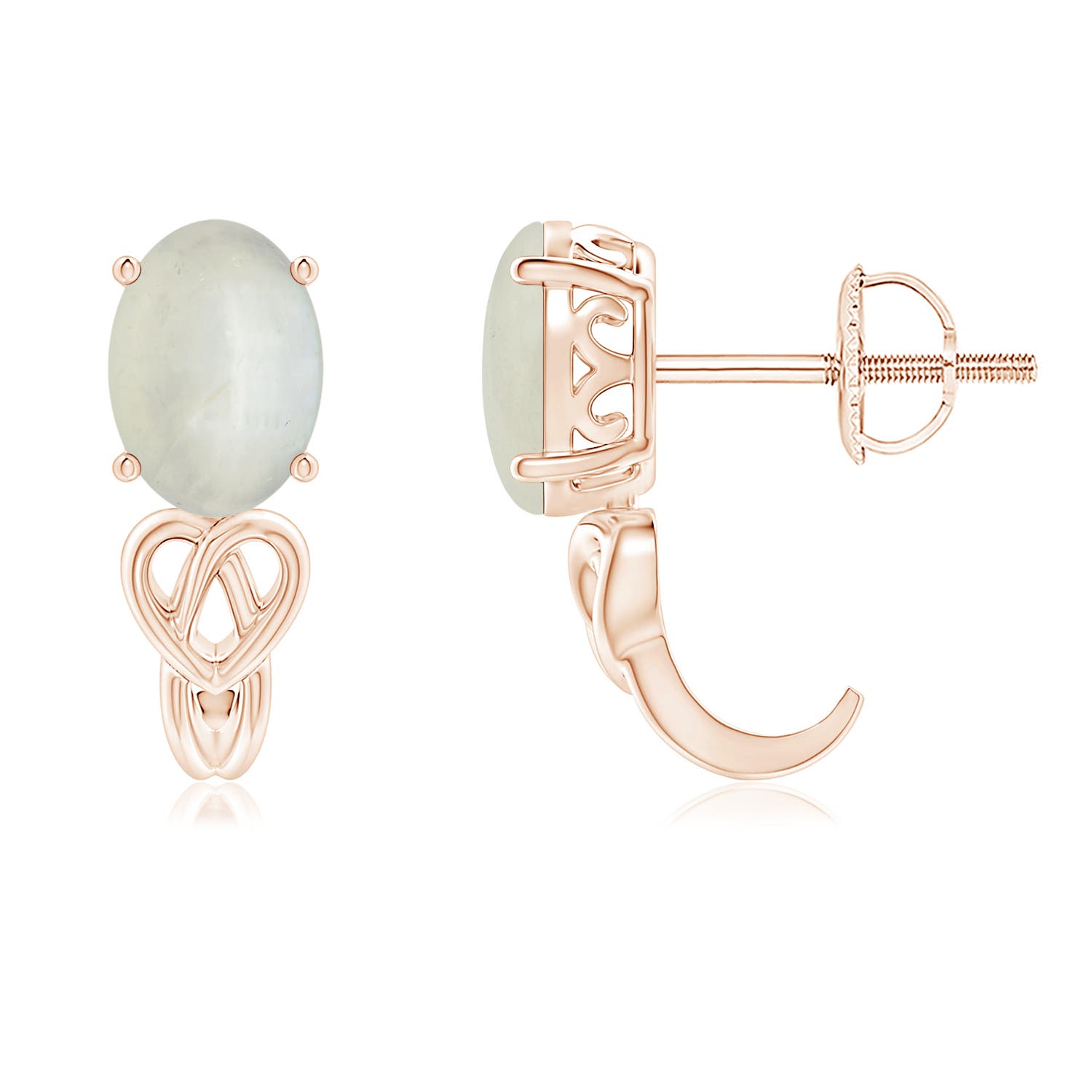 AA - Moonstone / 1.36 CT / 14 KT Rose Gold