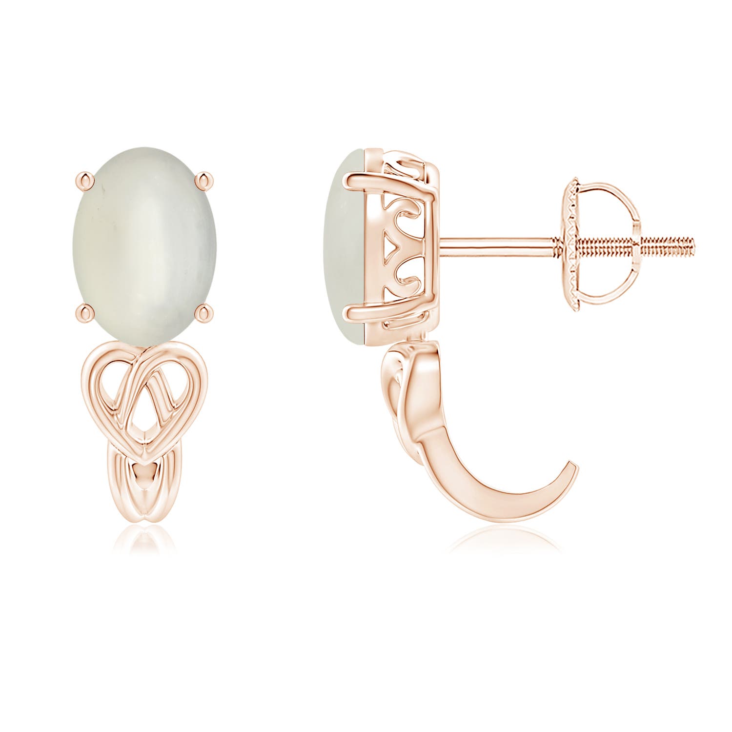 AAA - Moonstone / 1.36 CT / 14 KT Rose Gold