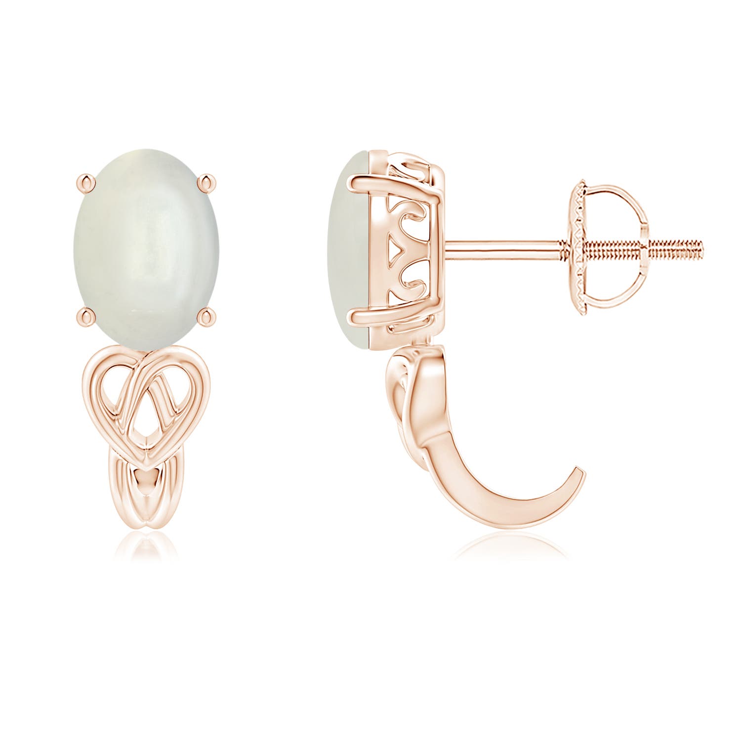 AAAA - Moonstone / 1.36 CT / 14 KT Rose Gold