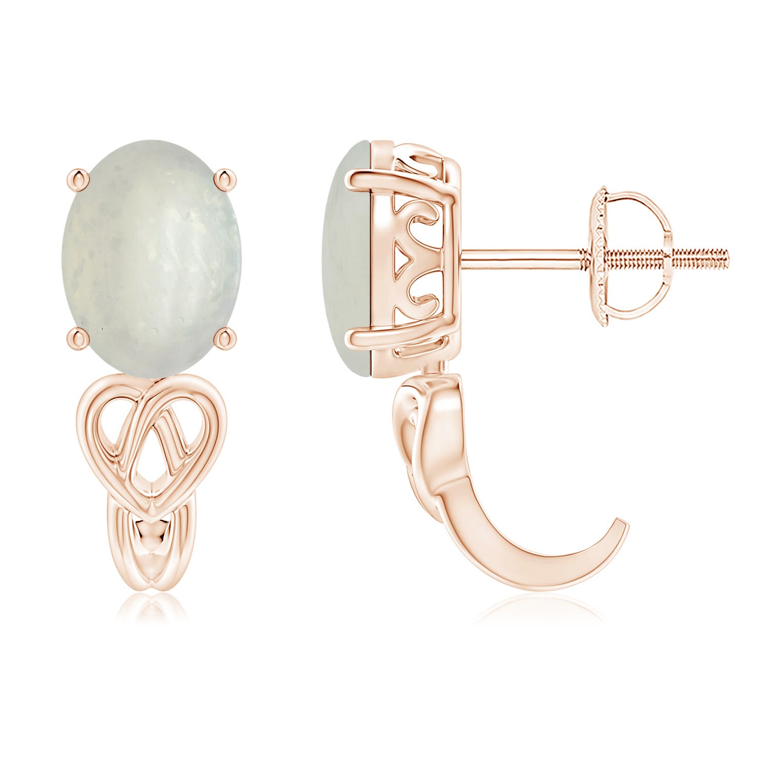 A - Moonstone / 2.2 CT / 14 KT Rose Gold