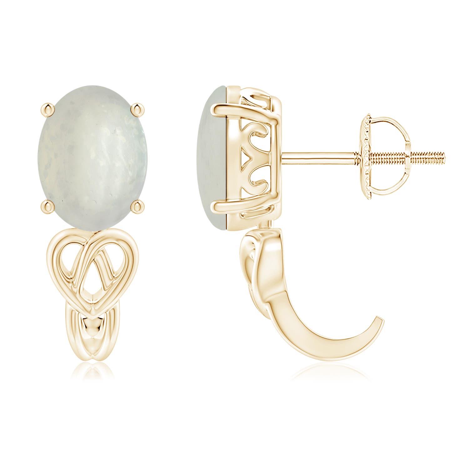 A - Moonstone / 2.2 CT / 14 KT Yellow Gold