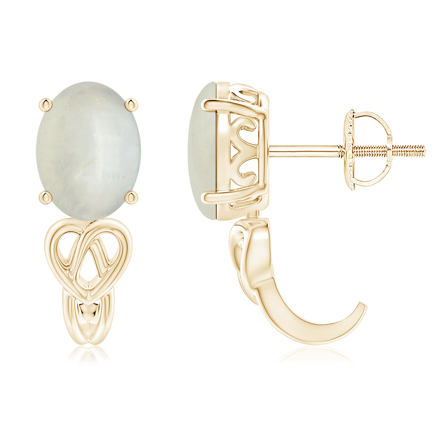 AA - Moonstone / 2.2 CT / 14 KT Yellow Gold