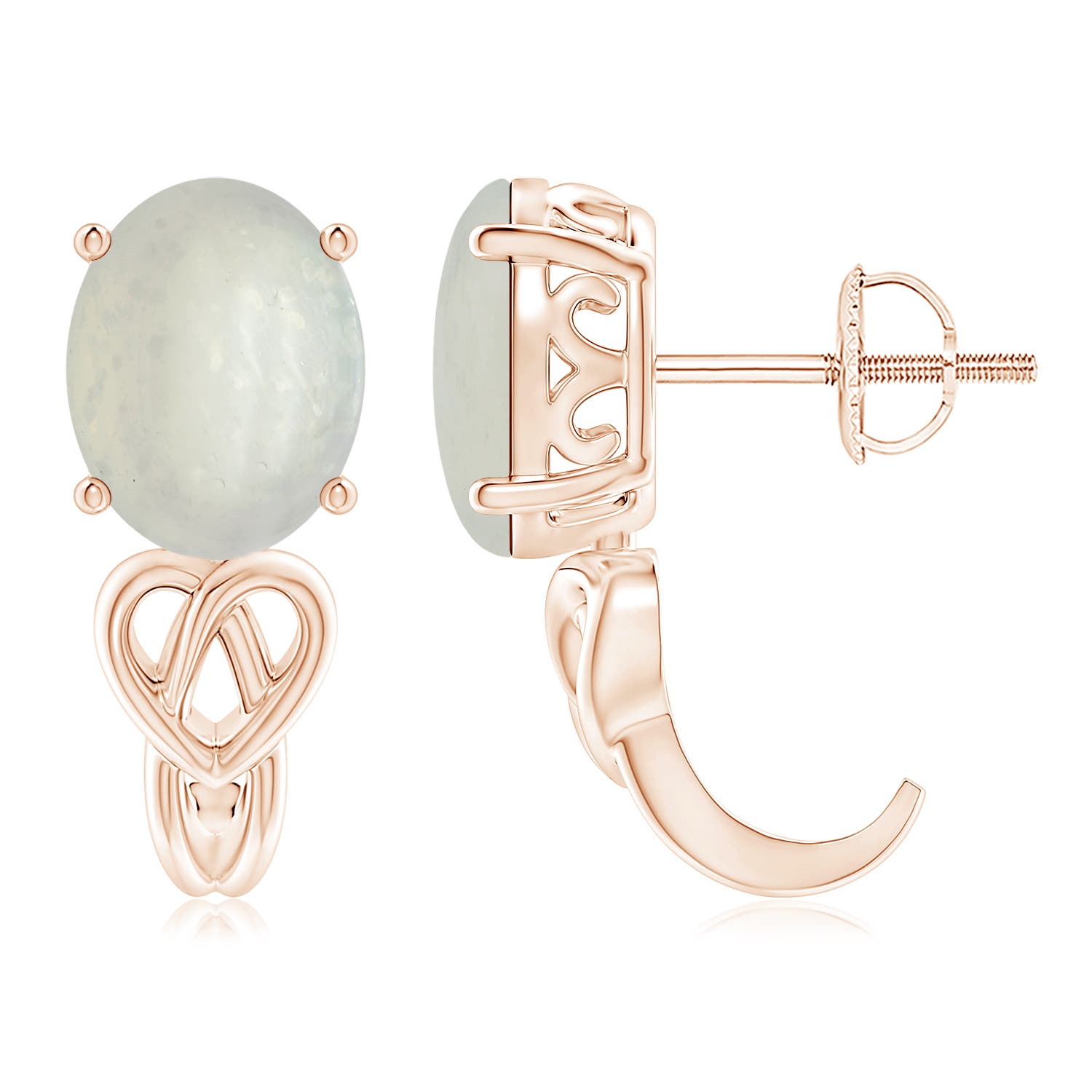 A - Moonstone / 3.4 CT / 14 KT Rose Gold