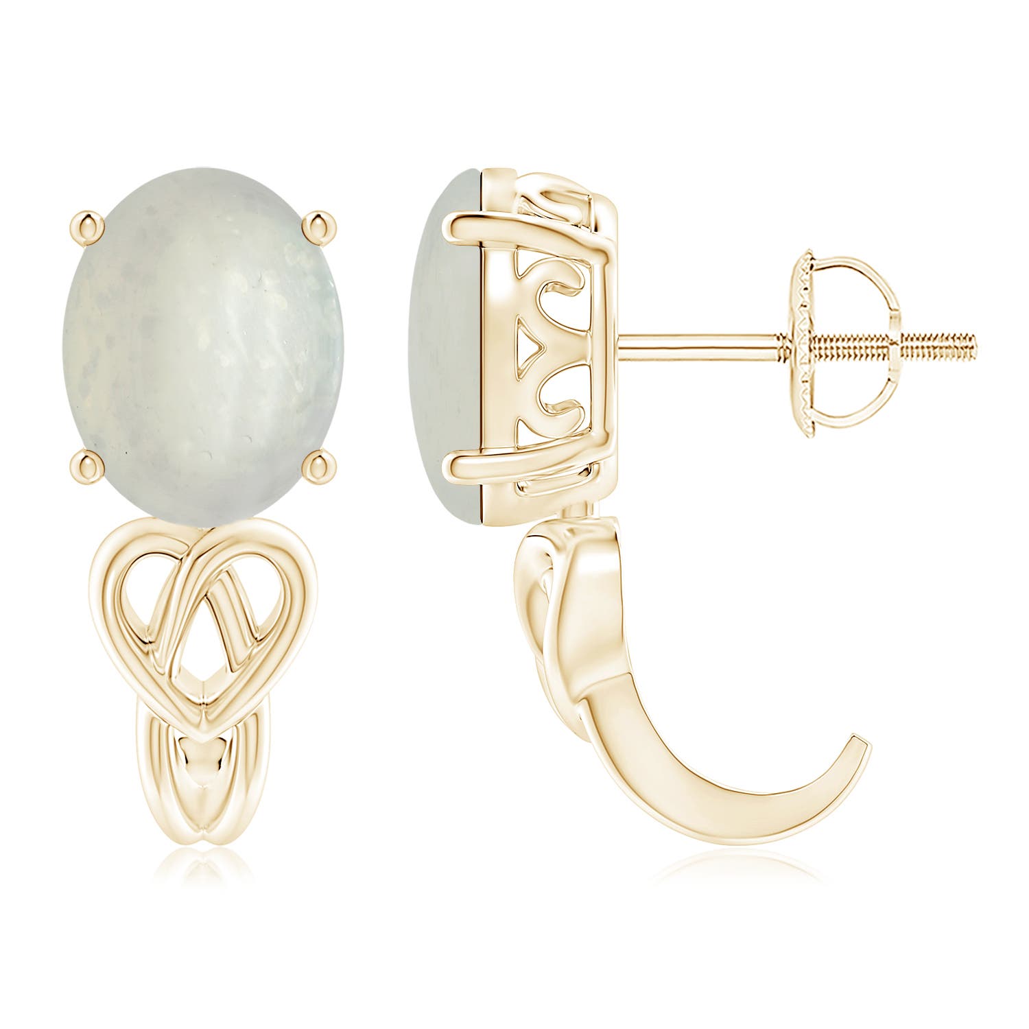 A - Moonstone / 3.4 CT / 14 KT Yellow Gold