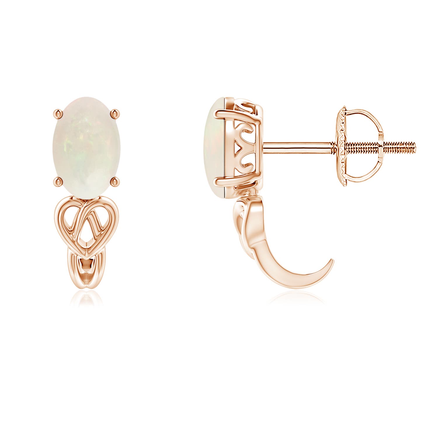 A - Opal / 0.56 CT / 14 KT Rose Gold