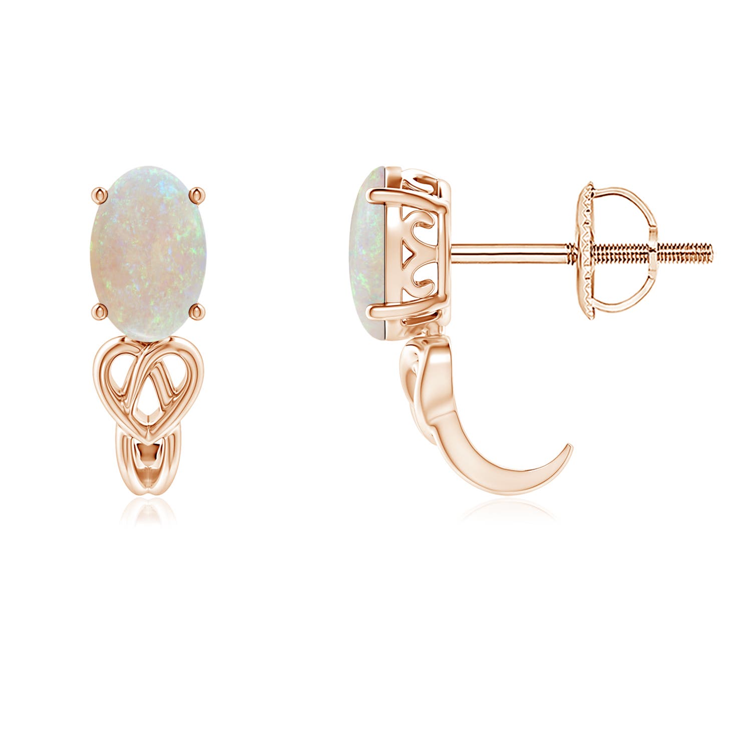 AA - Opal / 0.56 CT / 14 KT Rose Gold