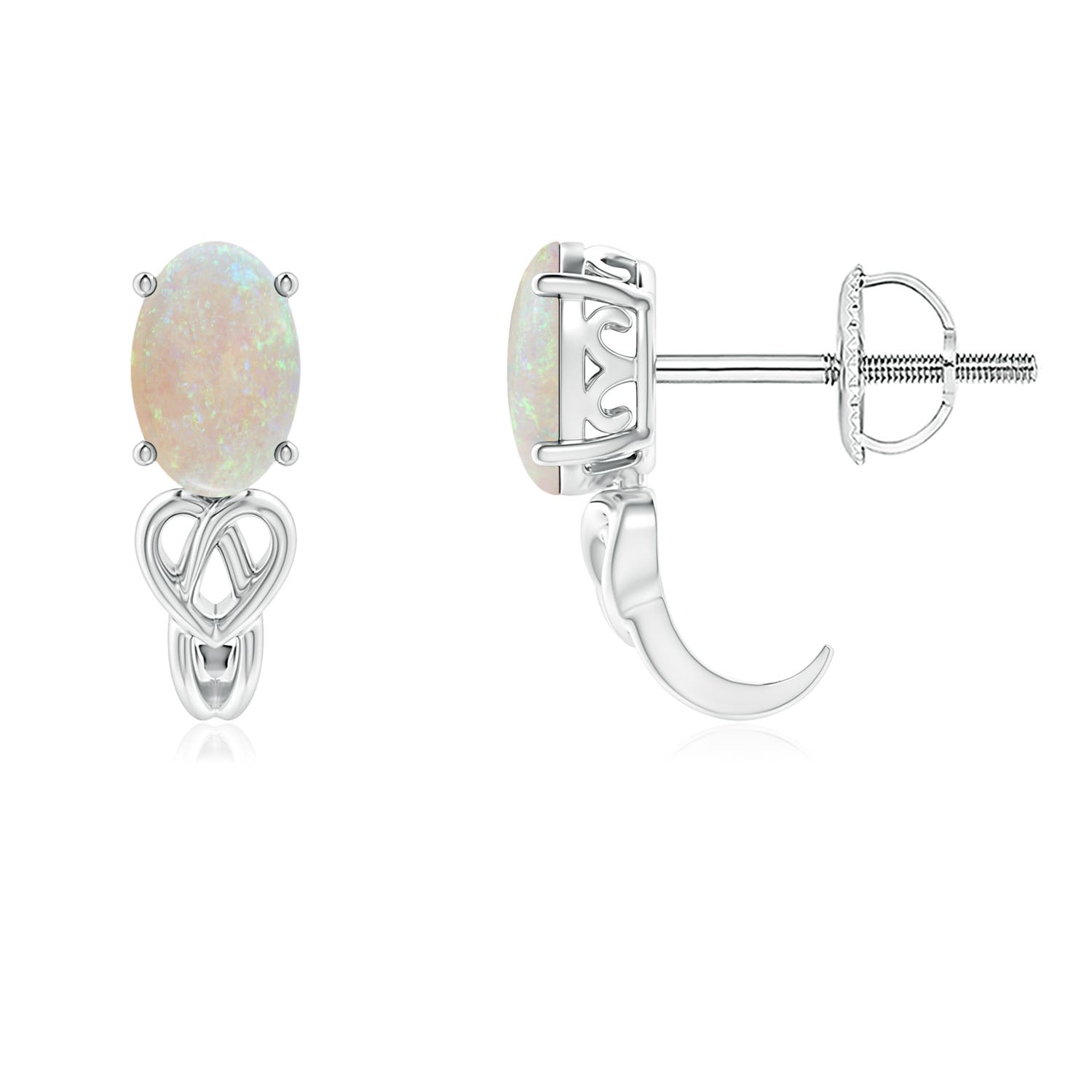 AA - Opal / 0.56 CT / 14 KT White Gold