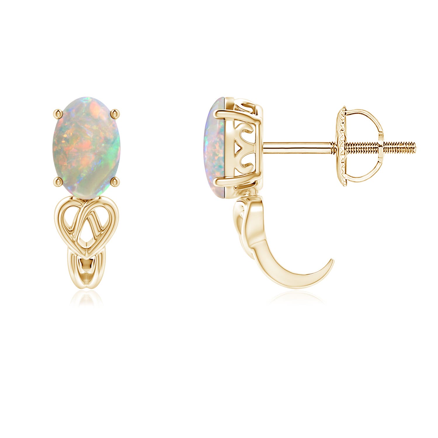 AAAA - Opal / 0.56 CT / 14 KT Yellow Gold