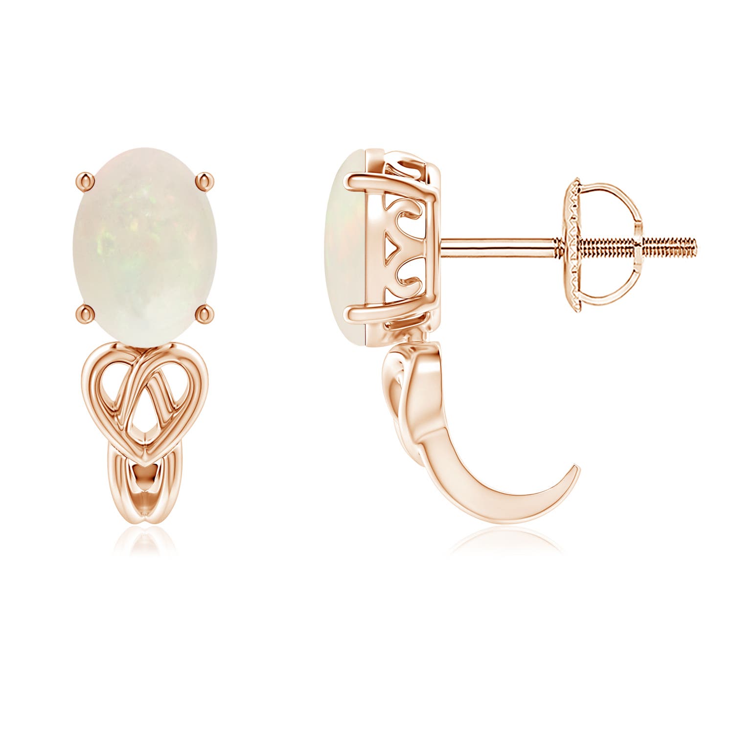 A - Opal / 0.9 CT / 14 KT Rose Gold