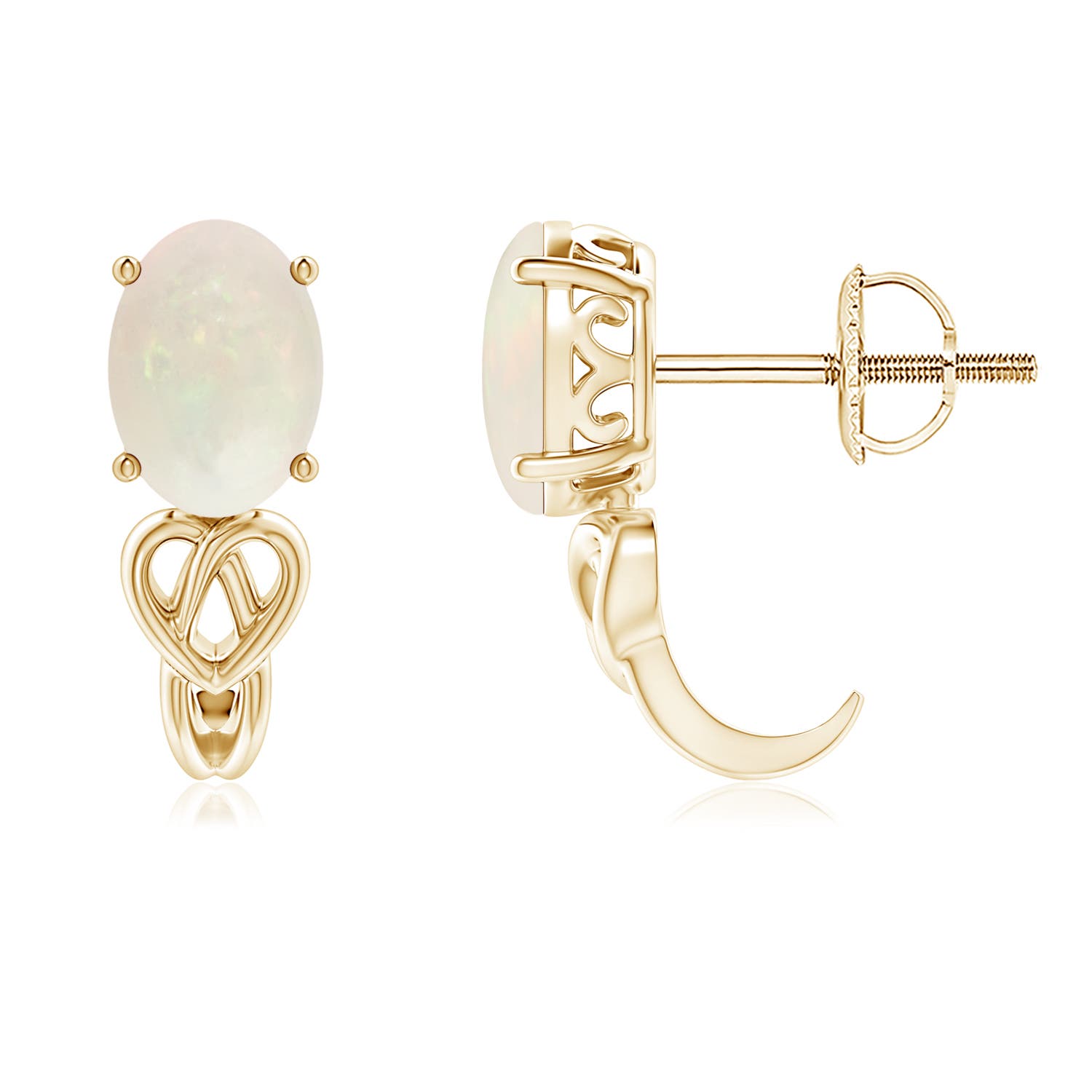 A - Opal / 0.9 CT / 14 KT Yellow Gold