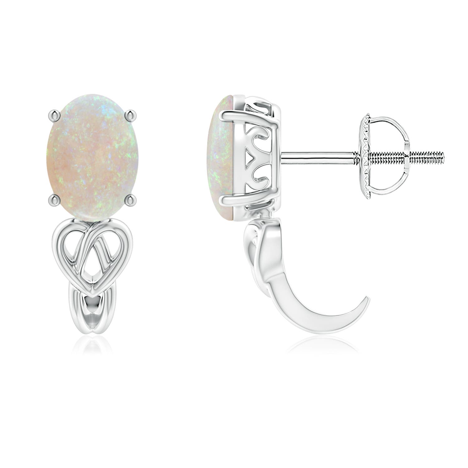 AA - Opal / 0.9 CT / 14 KT White Gold