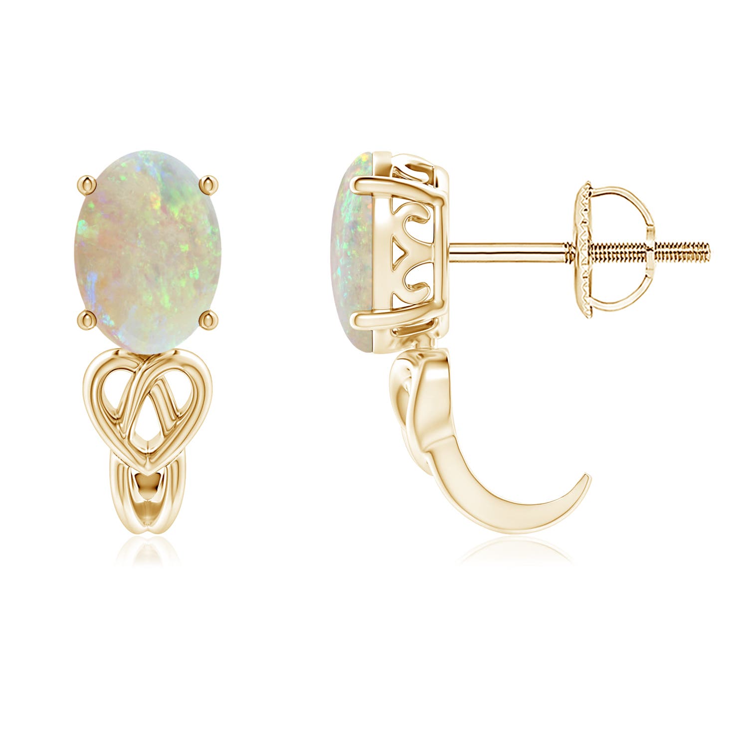 AAA - Opal / 0.9 CT / 14 KT Yellow Gold