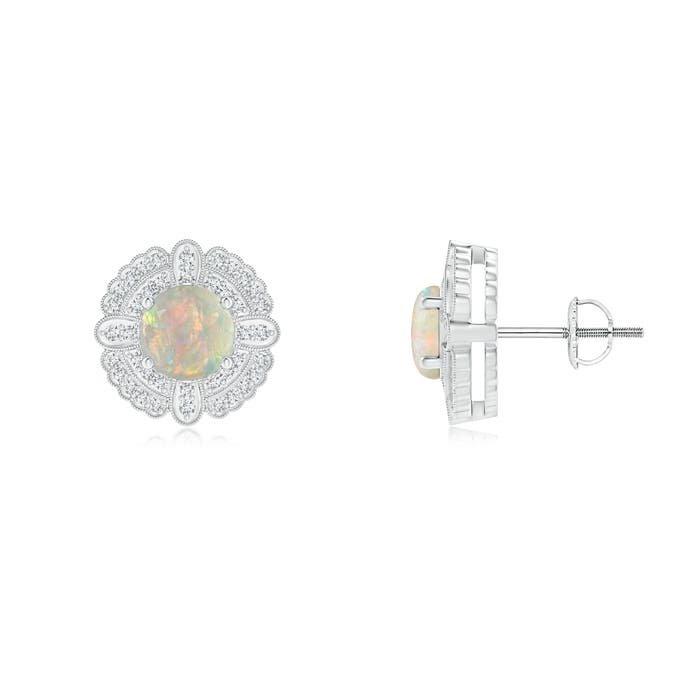 AAAA - Opal / 1.26 CT / 14 KT White Gold