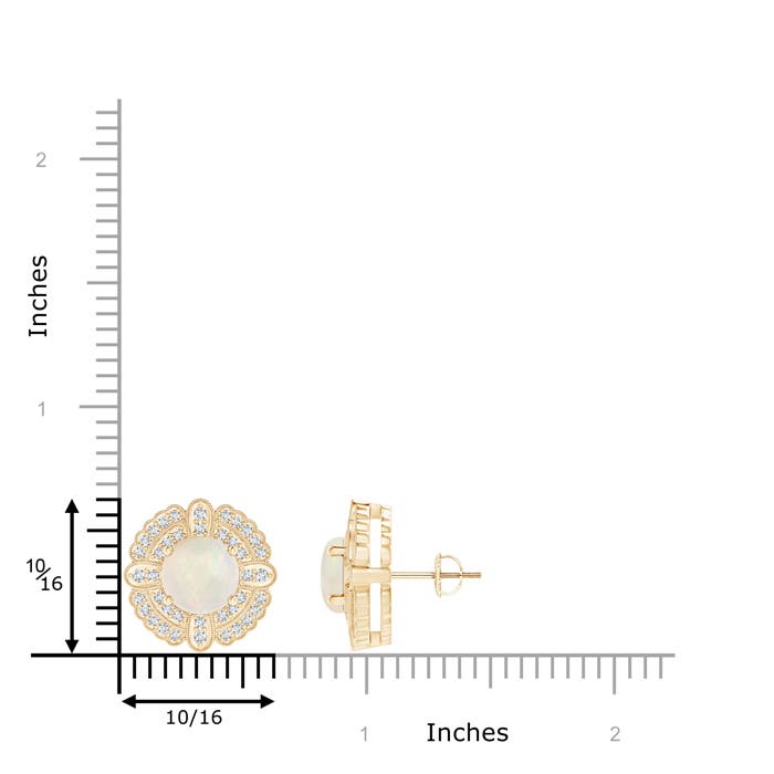 A - Opal / 2.96 CT / 14 KT Yellow Gold