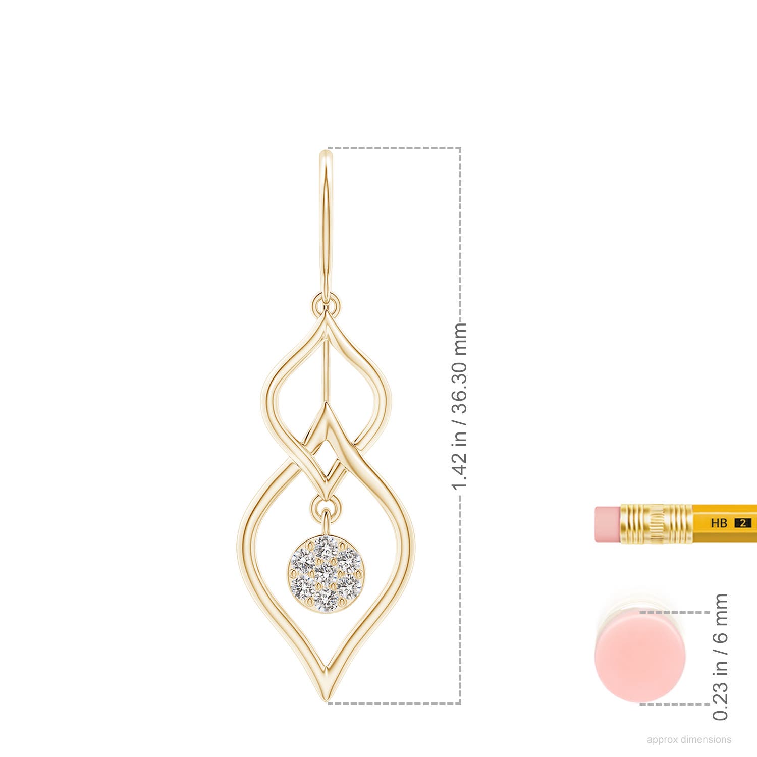 I-J, I1-I2 / 0.2 CT / 14 KT Yellow Gold