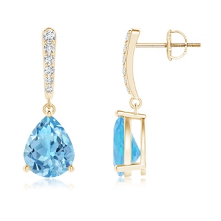 Pear A Swiss Blue Topaz