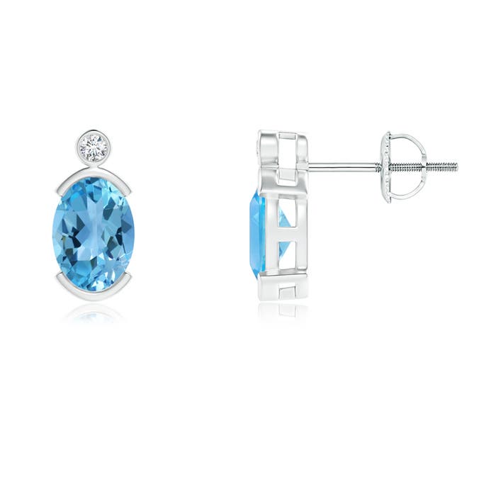 AA - Swiss Blue Topaz / 1.94 CT / 14 KT White Gold