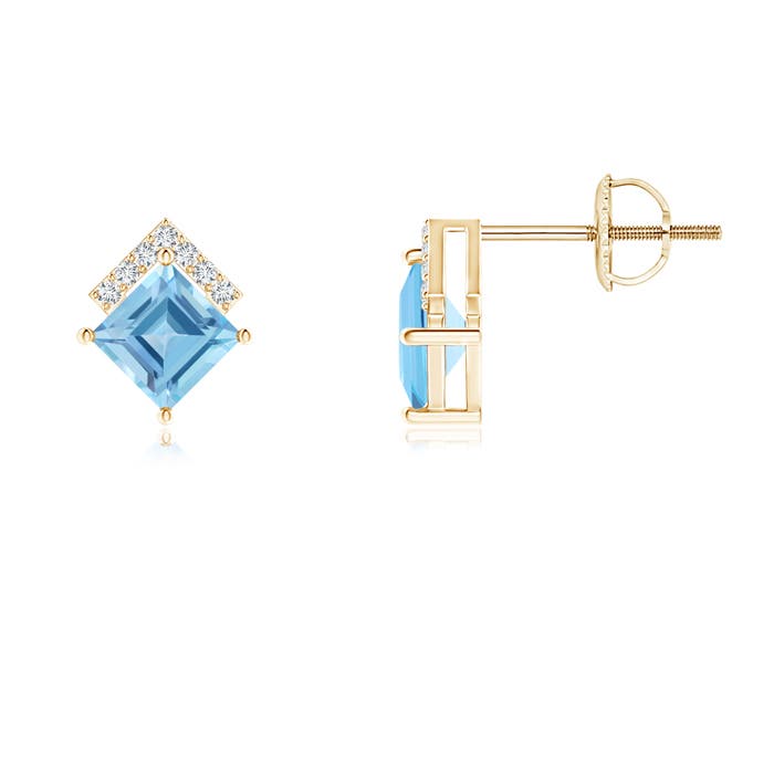 A - Swiss Blue Topaz / 0.93 CT / 14 KT Yellow Gold