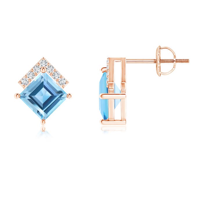 AA - Swiss Blue Topaz / 1.58 CT / 14 KT Rose Gold