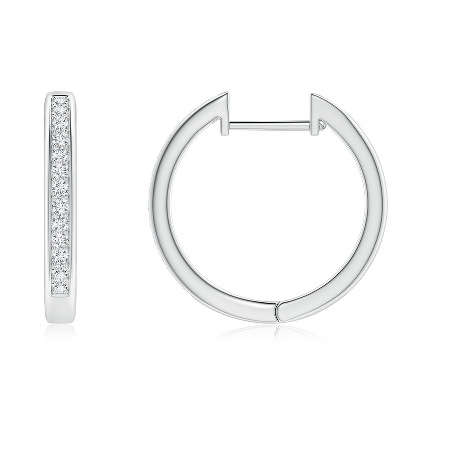 1.2mm GVS2 Pave-Set Diamond Hinged Hoop Earrings in P950 Platinum side 199