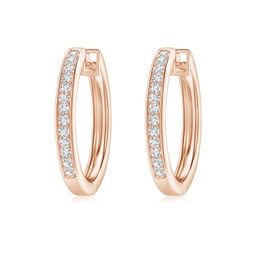Bezel-Set Diamond Martini Stud Earrings | Angara