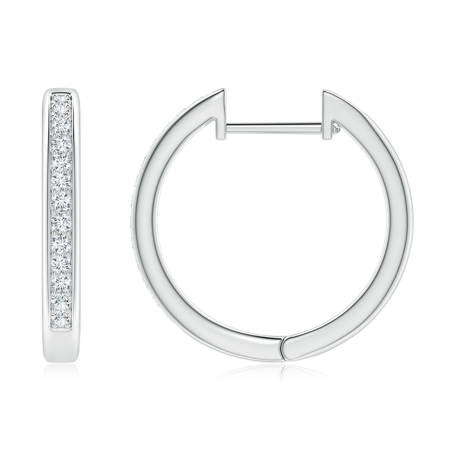 1.45mm GVS2 Pave-Set Diamond Hinged Hoop Earrings in White Gold side 199