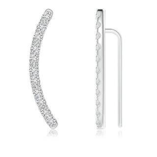 2.2mm HSI2 pave-Set Diamond Linear Ear Climber in White Gold