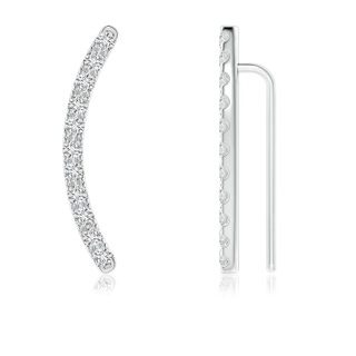 2mm HSI2 pave-Set Diamond Linear Ear Climber in White Gold