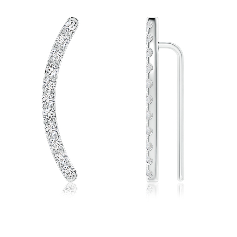 2mm HSI2 pave-Set Diamond Linear Ear Climber in White Gold 