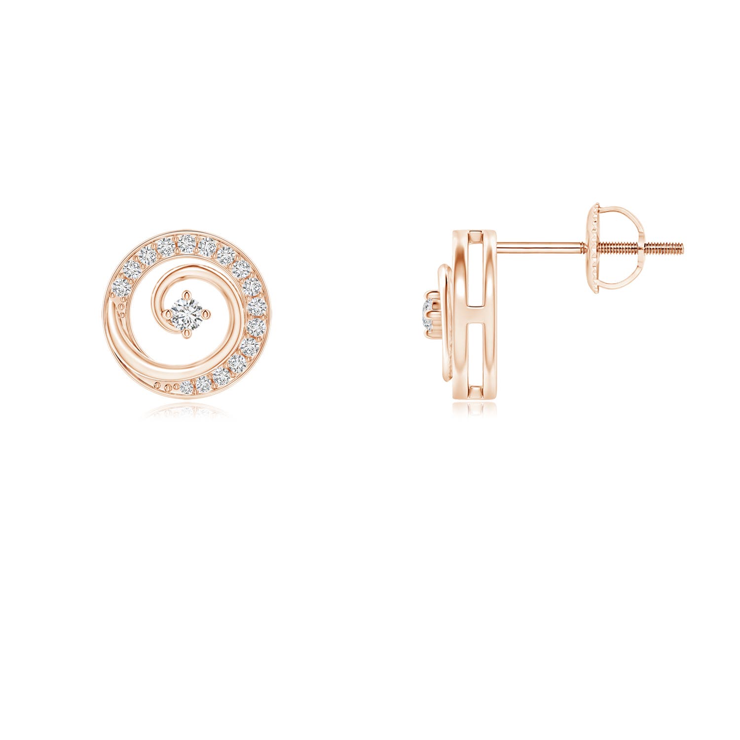 H, SI2 / 0.19 CT / 14 KT Rose Gold