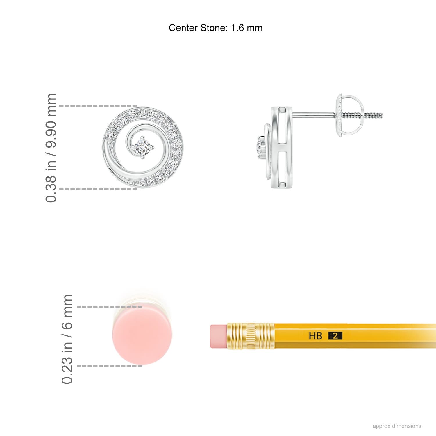 H, SI2 / 0.19 CT / 14 KT White Gold