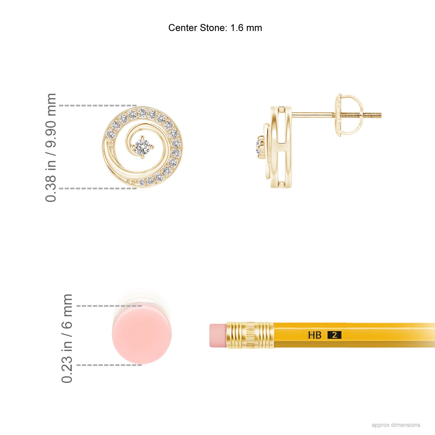 I-J, I1-I2 / 0.19 CT / 14 KT Yellow Gold