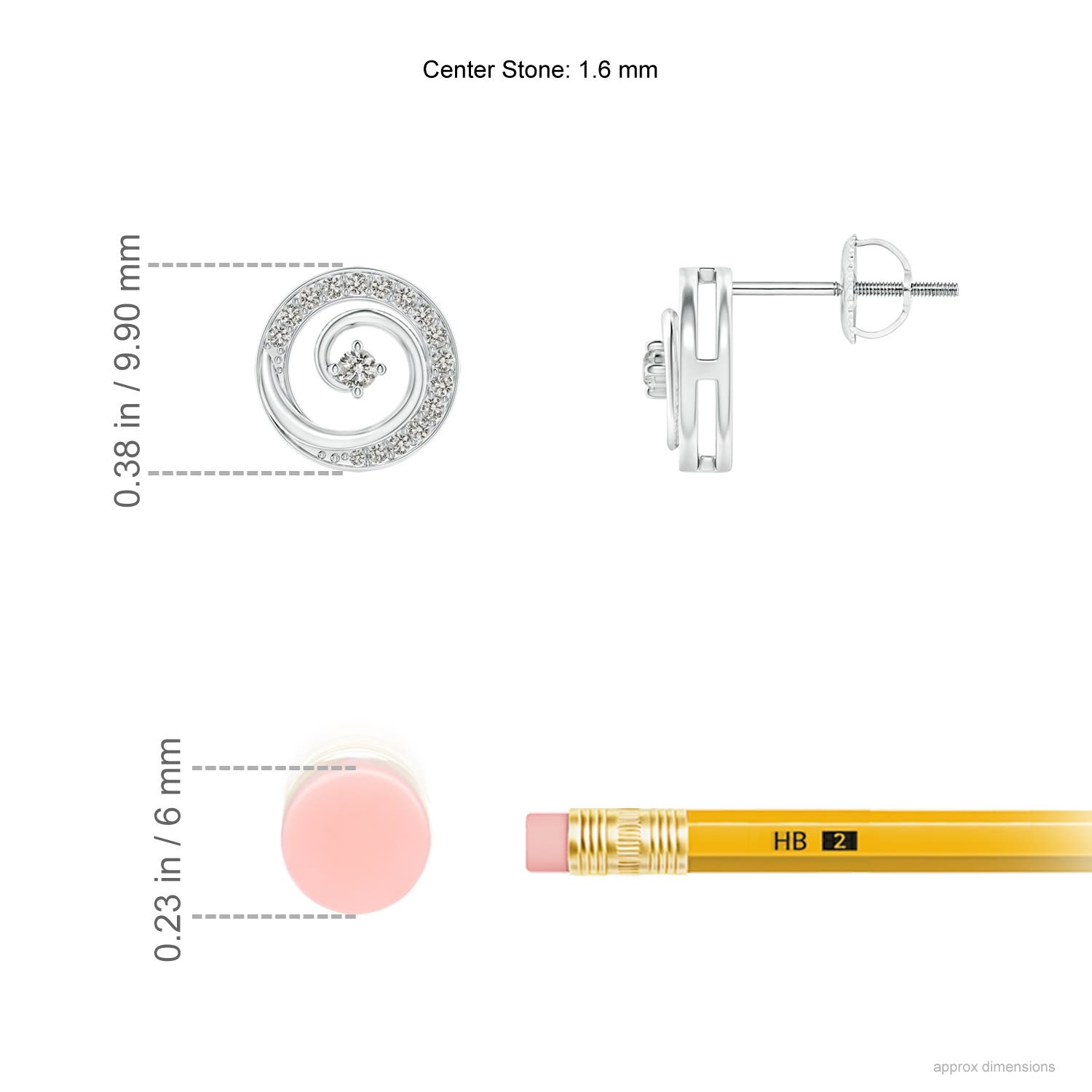 K, I3 / 0.19 CT / 14 KT White Gold