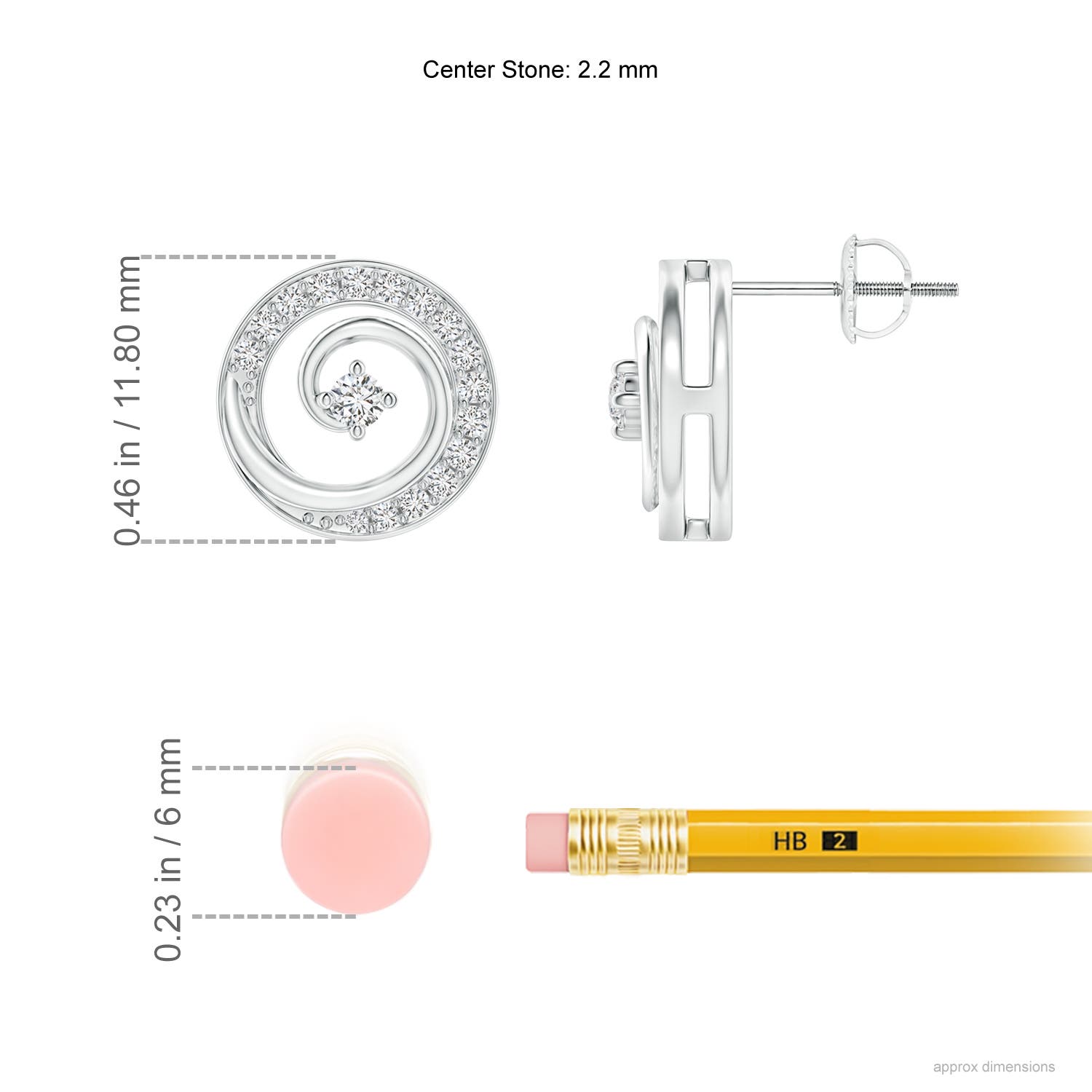 H, SI2 / 0.33 CT / 14 KT White Gold