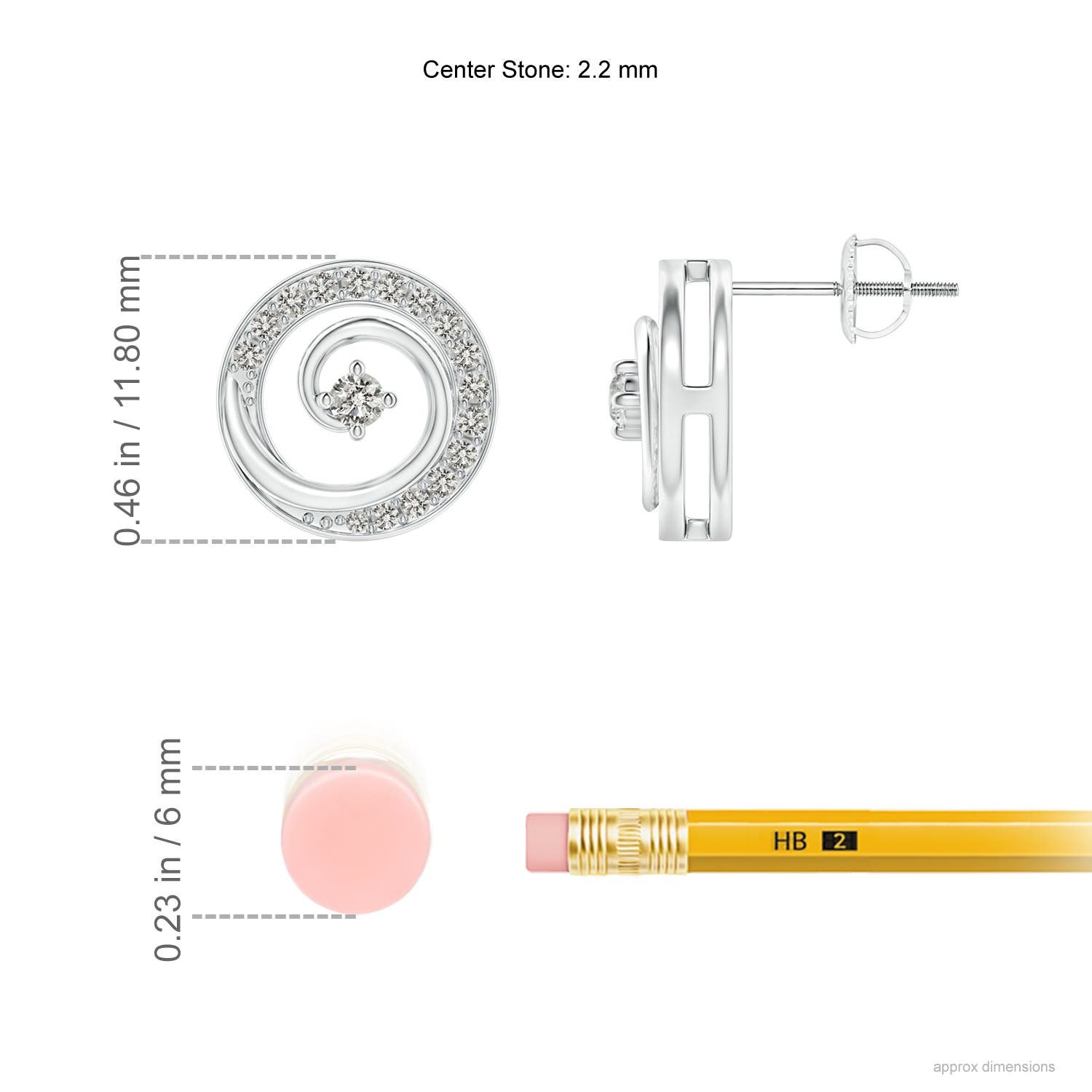 K, I3 / 0.33 CT / 14 KT White Gold