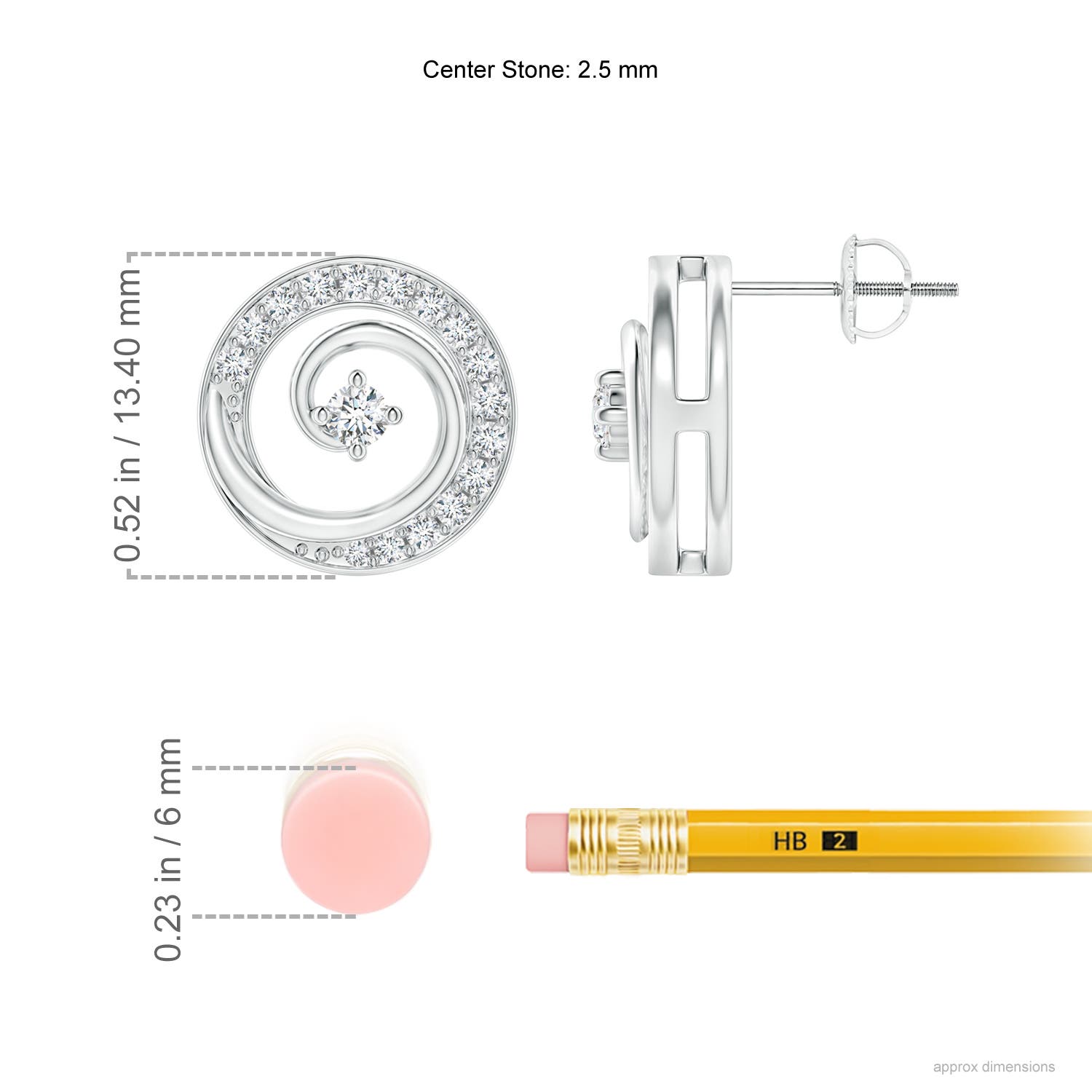 G, VS2 / 0.5 CT / 14 KT White Gold