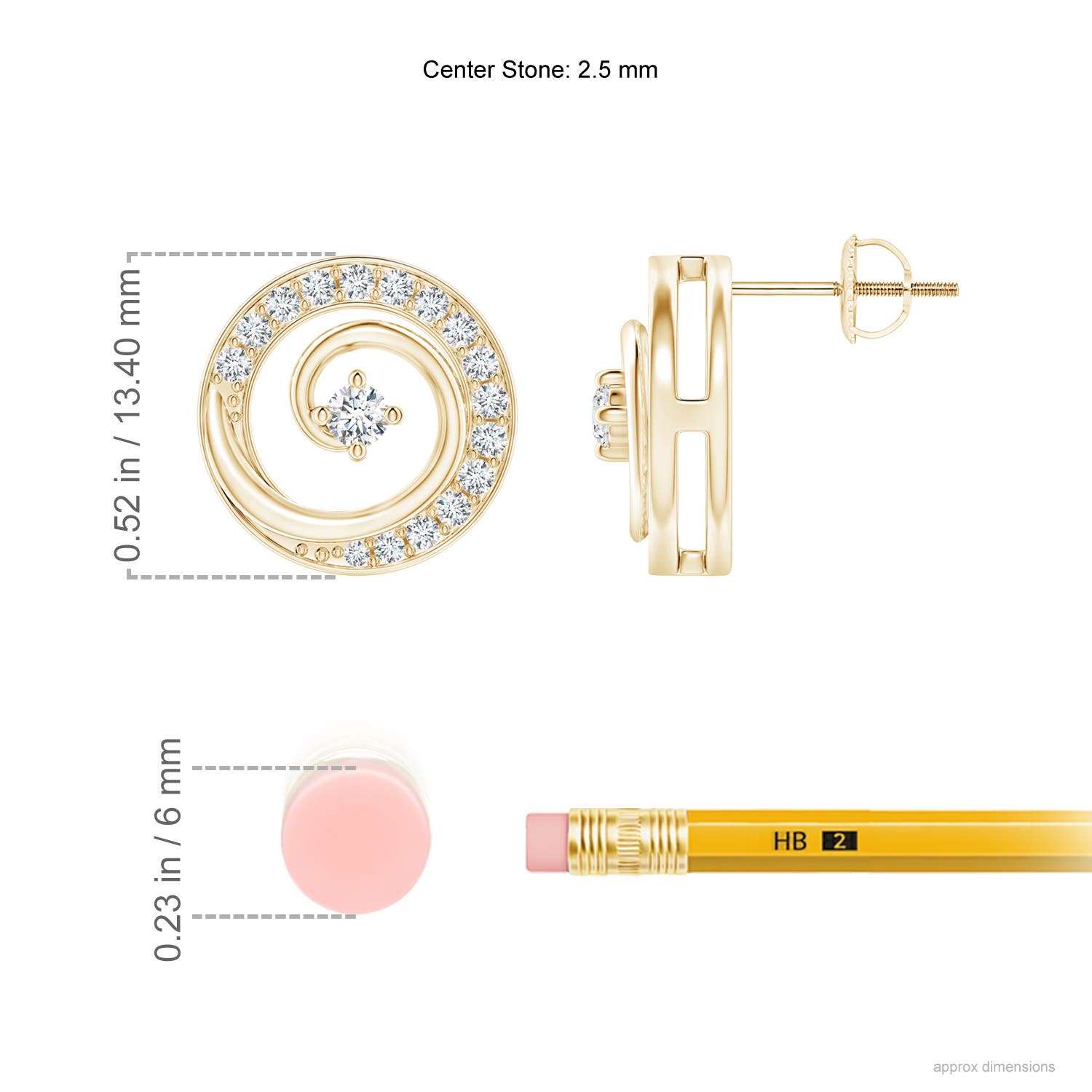 G, VS2 / 0.5 CT / 14 KT Yellow Gold