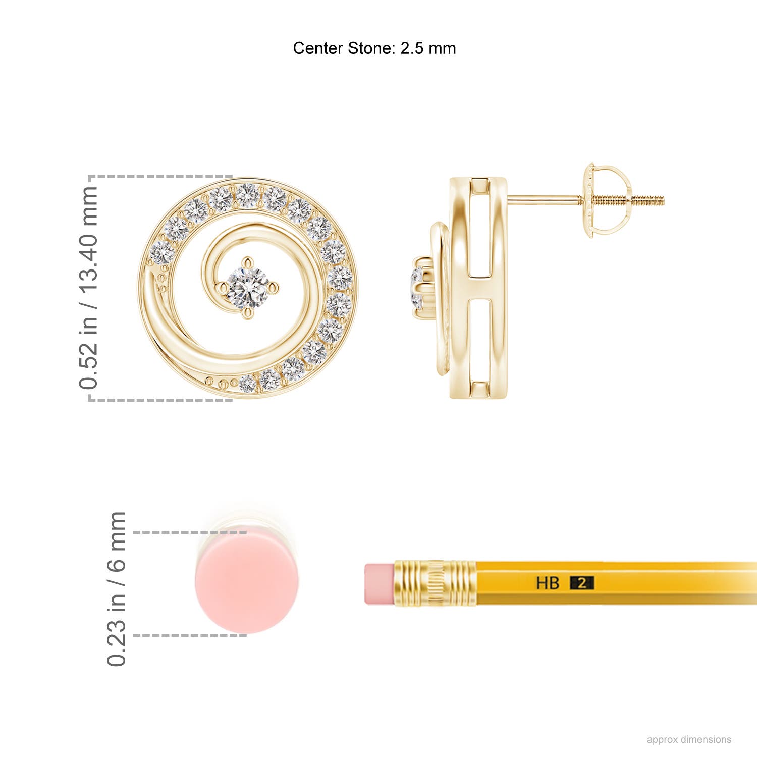 I-J, I1-I2 / 0.5 CT / 14 KT Yellow Gold