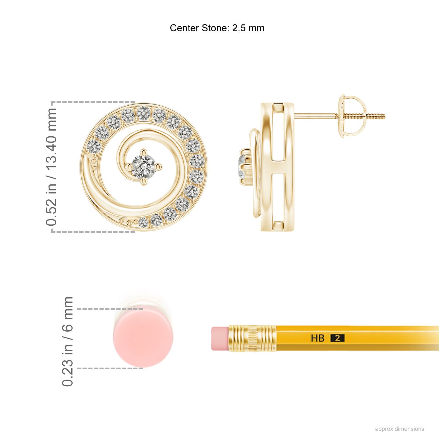 K, I3 / 0.5 CT / 14 KT Yellow Gold