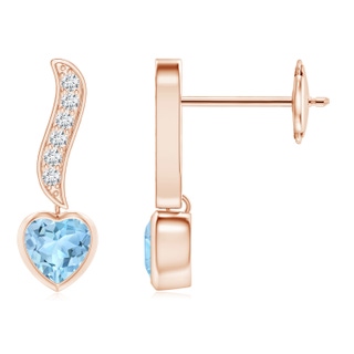 Heart AAA Aquamarine