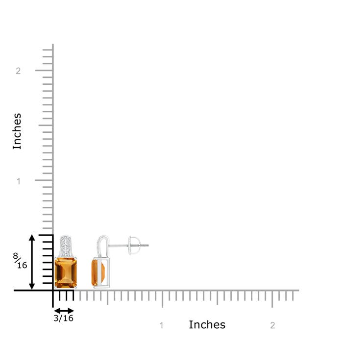 AA - Citrine / 2.18 CT / 14 KT White Gold