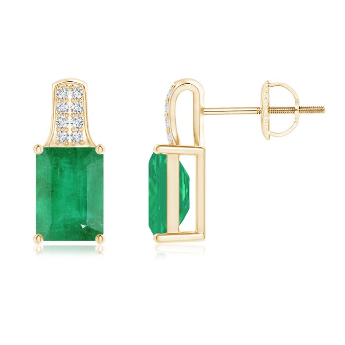 A - Emerald / 2.08 CT / 14 KT Yellow Gold