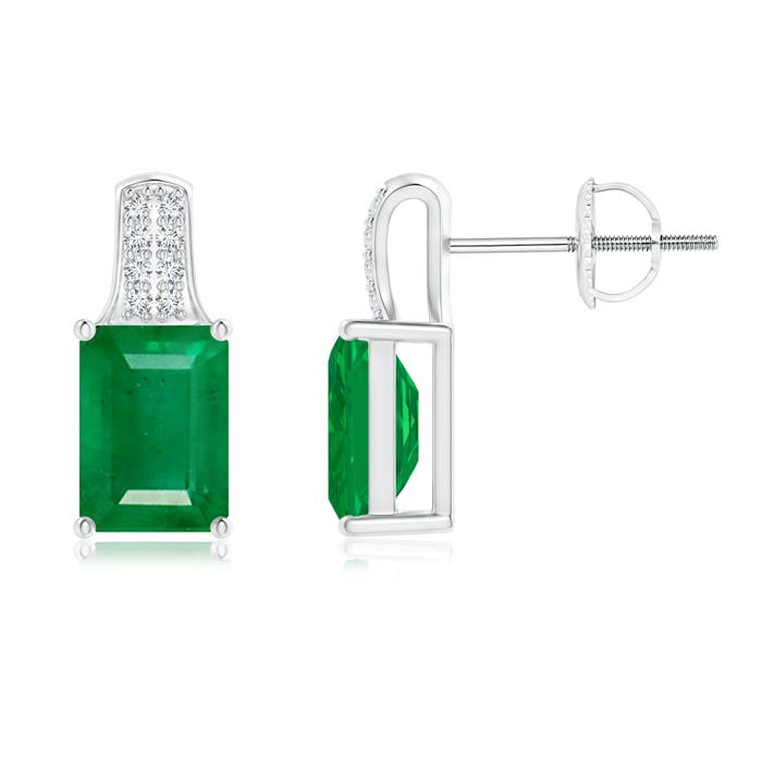 AA - Emerald / 2.08 CT / 14 KT White Gold